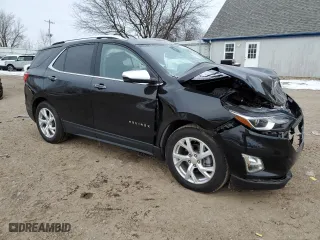 2020 Chevrolet Equinox Premier with VIN 2GNAXNEVXL6170967, listed as a Copart auction lot 87814785 with 49,385 mi miles and Salvage Title. Bid and sale history available at carsss.com. Image 4.