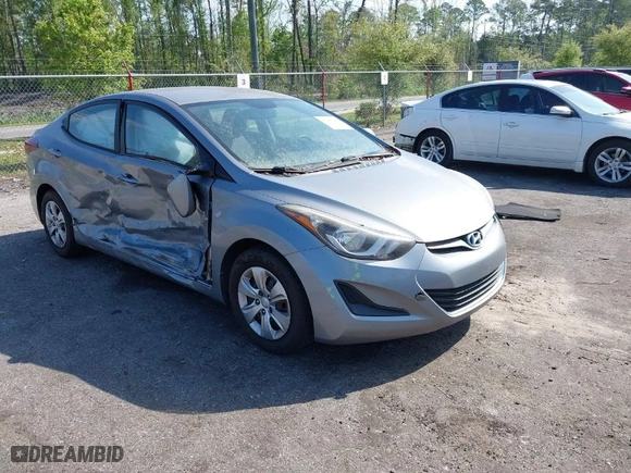 2016 Hyundai Elantra SE with VIN KMHDH4AE6GU482208, listed as a IAAI auction lot 41941480 with 47,255 mi miles. Bid and sale history available at carsss.com. Image 1.
