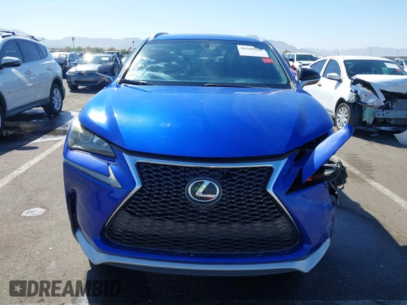 2015 Lexus NX 200t with VIN JTJYARBZ6F2018562, listed as a IAAI auction lot 41589952 with 161,182 mi miles. Bid and sale history available at carsss.com. Image 12.