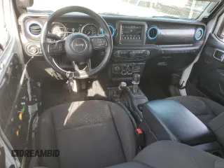 2022 Jeep Wrangler Unlimited Sport with VIN 1C4HJXDN3NW242297, listed as a Copart auction lot 47388715 with 17,098 mi miles and Salvage title. Bid and sale history available at DreamBid. Image 8.