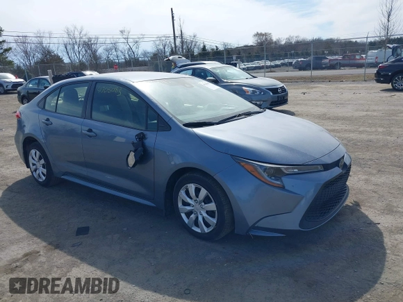 2022 Toyota Corolla LE with VIN JTDEPMAE4NJ220312, listed as a IAAI auction lot 41705083 with 37,260 mi miles. Bid and sale history available at carsss.com. Image 1.