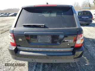 2008 Land Rover Range Rover Sport HSE with VIN SALSF25468A173681, listed as a Copart auction lot 48739455 with 0 mi miles and Salvage Title. Bid and sale history available at carsss.com. Image 6.