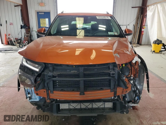 2022 Chevrolet TrailBlazer LT with VIN KL79MRSL7NB038700, listed as a Copart auction lot 59368614 with 34,463 mi miles and Salvage Title. Bid and sale history available at DreamBid. Image 5.