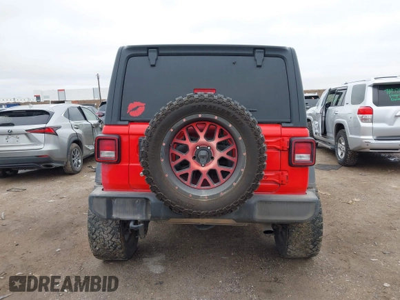 2020 Jeep Wrangler Unlimited Willys with VIN 1C4HJXDN8LW213889, listed as a IAAI auction lot 41561034 with 97,489 mi miles and . Bid and sale history available at DreamBid. Image 17.