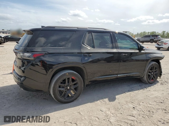 2021 Chevrolet Traverse Premier with VIN 1GNERKKW0MJ155132, listed as a Copart auction lot 53668635 with 91,501 mi miles and Salvage title. Bid and sale history available at DreamBid. Image 3.