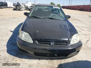 2000 Honda Civic EX with VIN 1HGEJ814XYL075853, listed as a Copart auction lot 53727785 with 232,929 mi miles and Salvage Title. Bid and sale history available at carsss.com. Image 5.