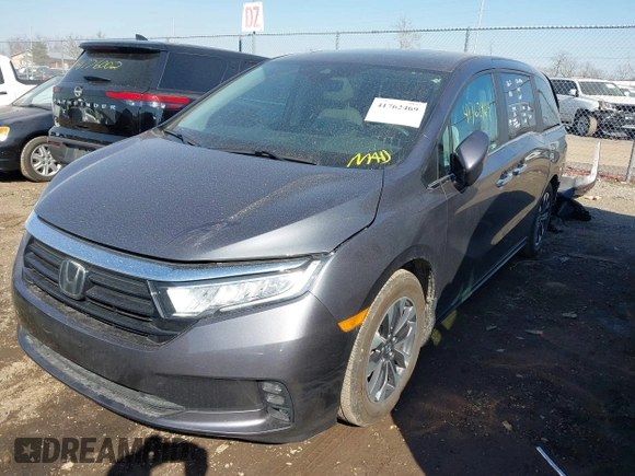 2024 Honda Odyssey EX-L with VIN 5FNRL6H65RB016848, listed as a IAAI auction lot 41762469 with 18,909 mi miles and . Bid and sale history available at DreamBid. Image 21.