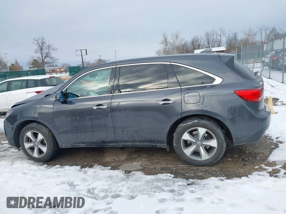 2016 Acura MDX with VIN 5FRYD4H26GB044762, listed as a IAAI auction lot 41400131 with 122,213 mi miles. Bid and sale history available at carsss.com. Image 14.