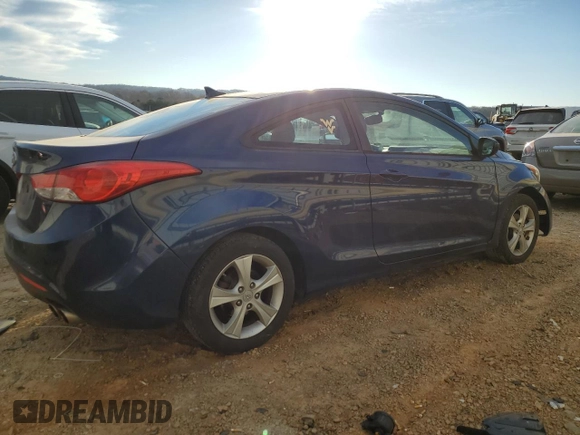 2013 Hyundai Elantra Coupe GS PZEV with VIN KMHDH6AE8DU011362, listed as a Copart auction lot 83371984 with 177,176 mi miles and Salvage Title. Bid and sale history available at carsss.com. Image 3.