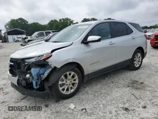 2021 Chevrolet Equinox LT with VIN 2GNAXKEV7M6161594, listed as a Copart auction lot 54564075 with 107,804 mi miles and Salvage Title. Bid and sale history available at DreamBid. Image 1.