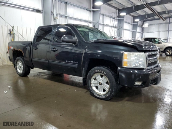 2009 Chevrolet Silverado 1500 LTZ with VIN 3GCEK33M29G286099, listed as a Copart auction lot 51917955 with 160,443 mi miles and Salvage Title. Bid and sale history available at carsss.com. Image 4.