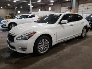 2015 Infiniti Q70 with VIN JN1BY1PR1FM830342, listed as a Copart auction lot 79165964 with 110,810 mi miles and Salvage Title. Bid and sale history available at DreamBid. Image 1.