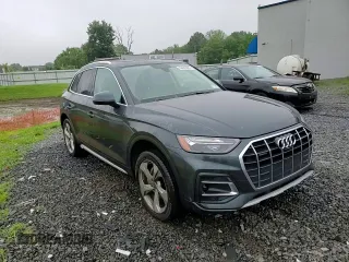 2021 Audi Q5 Premium Plus with VIN WA1BAAFY5M2100978, listed as a Copart auction lot 60649225 with 25,693 mi miles and Salvage title. Bid and sale history available at DreamBid. Image 14.