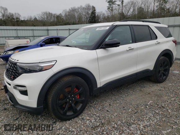 2023 Ford Explorer ST with VIN 1FM5K8GC0PGA47119, listed as a Copart auction lot 45941505 with 35,940 mi miles and Salvage Title. Bid and sale history available at carsss.com. Image 1.