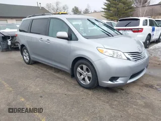 2016 Toyota Sienna LE AAS with VIN 5TDKK3DC6GS745335, listed as a IAAI auction lot 41444478 with 63,083 mi miles and . Bid and sale history available at DreamBid. Image 1.