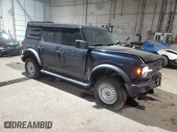 2021 Ford Bronco with VIN 1FMDE5BHXMLA73234, listed as a Copart auction lot 88997965 with 40,661 mi miles and Salvage Title. Bid and sale history available at DreamBid. Image 4.