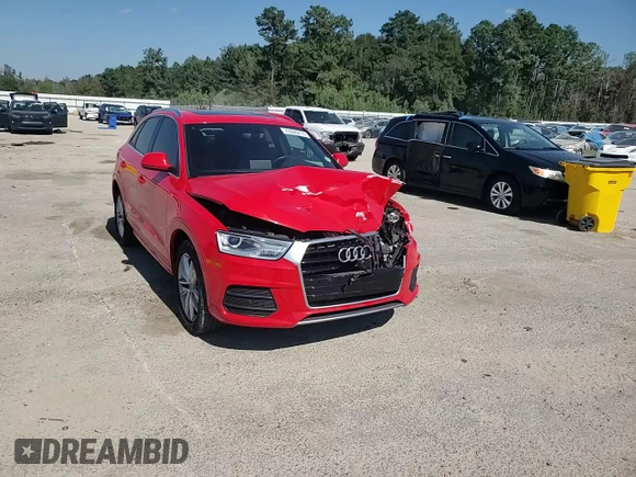 2016 Audi Q3 Premium Plus with VIN WA1BFCFS6GR015295, listed as a Copart auction lot 76008214 with 58,843 mi miles and Salvage title. Bid and sale history available at DreamBid. Image 12.