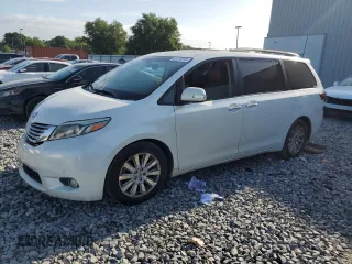 2015 Toyota Sienna XLE with VIN 5TDYK3DC4FS674533, listed as a Copart auction lot 52575915 with 0 mi miles and Salvage Title. Bid and sale history available at carsss.com. Image 1.