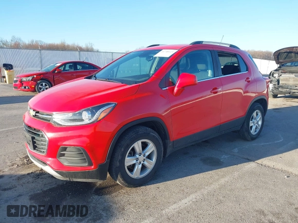2017 Chevrolet Trax LT with VIN 3GNCJLSB5HL161895, listed as a IAAI auction lot 41748325 with 128,093 mi miles and . Bid and sale history available at carsss.com. Image 2.