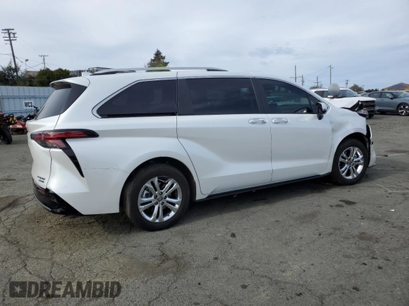 2023 Toyota Sienna Platinum with VIN 5TDESKFC5PS087348, listed as a Copart auction lot 45996745 with 30,307 mi miles and Salvage Title. Bid and sale history available at DreamBid. Image 3.