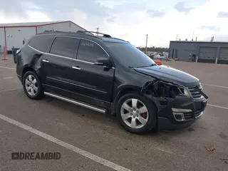 2013 Chevrolet Traverse LTZ z VIN 1GNKVLKD2DJ110213, wystawiony jako IAAI lot #41694694 z przebiegiem 119 344 mil mil oraz . Historia ofert i sprzedaży dostępna na DreamBid. Obrazek 1.