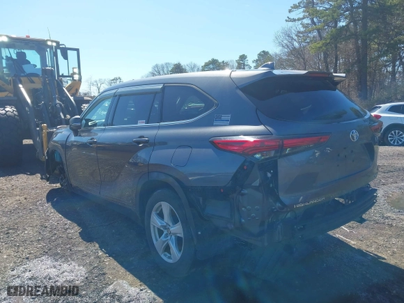 2021 Toyota Highlander L with VIN 5TDCZRBH6MS528171, listed as a IAAI auction lot 40330366 with 75,297 mi miles. Bid and sale history available at carsss.com. Image 3.