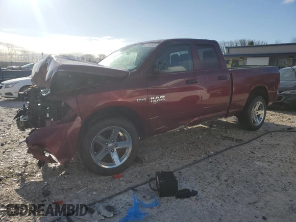 2018 Ram 1500 Express with VIN 1C6RR7FT3JS277908, listed as a Copart auction lot 51760535 with 163,395 mi miles and Salvage title. Bid and sale history available at DreamBid. Image 1.