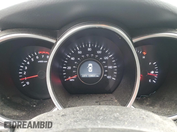 2015 Kia Optima LX with VIN 5XXGM4A70FG361516, listed as a Copart auction lot 58565875 with 108,041 mi miles and Salvage title. Bid and sale history available at DreamBid. Image 9.