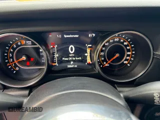 2022 Jeep Wrangler Unlimited Sahara Altitude with VIN 1C4HJXEG6NW248854, listed as a Copart auction lot 80591644 with 33,569 mi miles and Clean title. Bid and sale history available at DreamBid. Image 8.