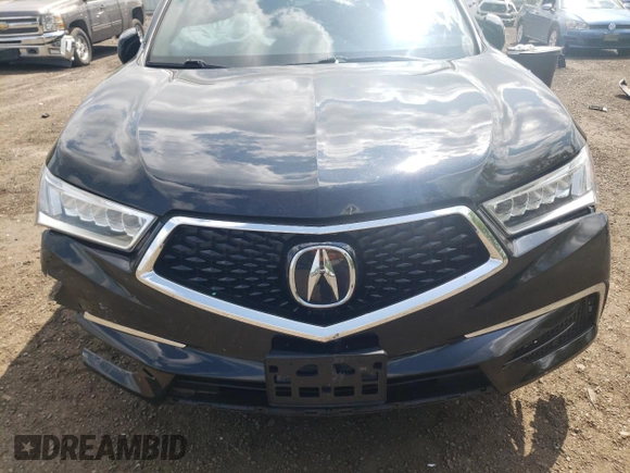 2017 Acura MDX with VIN 5FRYD4H38HB042327, listed as a Copart auction lot 61488535 with 83,608 mi miles and Salvage title. Bid and sale history available at DreamBid. Image 12.