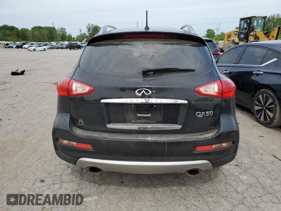 2017 Infiniti QX50 with VIN JN1BJ0RR0HM403944, listed as a Copart auction lot 52775794 with 105,916 mi miles and Salvage Title. Bid and sale history available at carsss.com. Image 6.