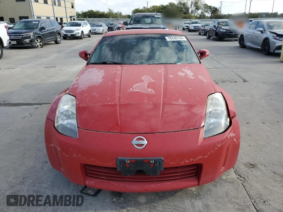 2005 Nissan 350Z Touring with VIN JN1AZ34EX5M653794, listed as a Copart auction lot 78330764 with 170,308 mi miles and Clean Title. Bid and sale history available at DreamBid. Image 5.