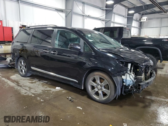 2017 Toyota Sienna SE with VIN 5TDXZ3DC2HS868309, listed as a Copart auction lot 61146885 with 108,510 mi miles and Salvage title. Bid and sale history available at DreamBid. Image 4.