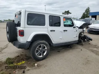 2023 Jeep Wrangler Sahara with VIN 1C4HJXEG6PW577427, listed as a Copart auction lot 57229185 with Not provided miles and Non repairable. Bid and sale history available at DreamBid. Image 3.