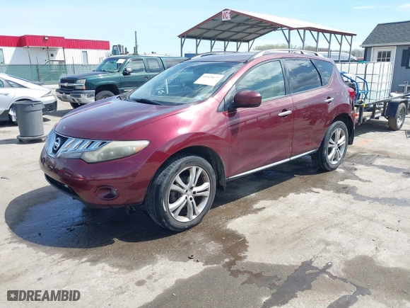 2009 Nissan Murano SL with VIN JN8AZ18W29W110796, listed as a IAAI auction lot 41925677 with 203,752 mi miles. Bid and sale history available at carsss.com. Image 18.