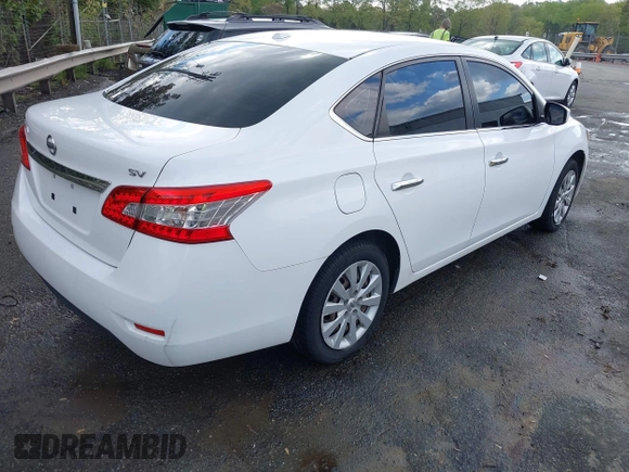 2015 Nissan Sentra SV with VIN 3N1AB7AP5FY280650, listed as a IAAI auction lot 41967805 with 154,175 mi miles and . Bid and sale history available at DreamBid. Image 4.
