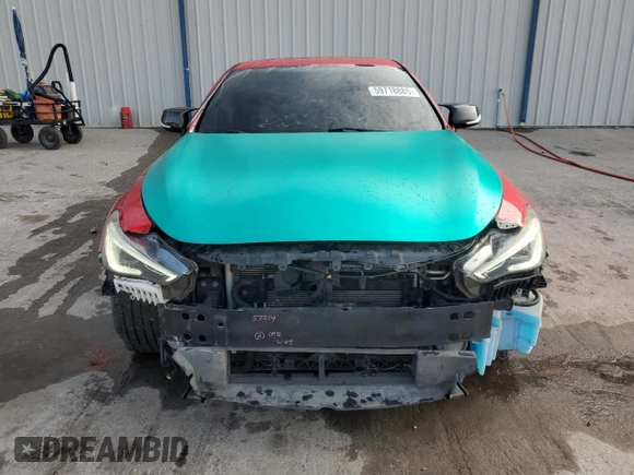 2017 Infiniti Q60 Premium z VIN JN1EV7EKXHM360880, wystawiony jako Copart lot #59718885 z przebiegiem 62 571 mil mil oraz Szkoda całkowita • Salvage title. Historia ofert i sprzedaży dostępna na DreamBid. Obrazek 5.