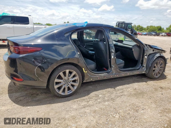 2021 Mazda 3 Select with VIN JM1BPABLXM1323957, listed as a Copart auction lot 62337215 with 75,068 mi miles and Salvage title. Bid and sale history available at DreamBid. Image 3.