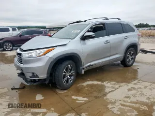 2016 Toyota Highlander XLE with VIN 5TDKKRFH9GS502498, listed as a Copart auction lot 58981235 with 113,283 mi miles and Salvage title. Bid and sale history available at DreamBid. Image 1.