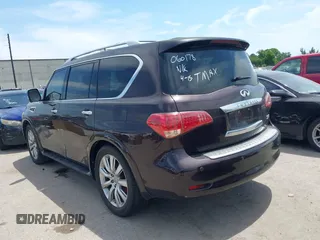 2013 Infiniti QX56 with VIN JN8AZ2NE9D9060178, listed as a IAAI auction lot 42058533 with 139,267 mi miles. Bid and sale history available at carsss.com. Image 3.