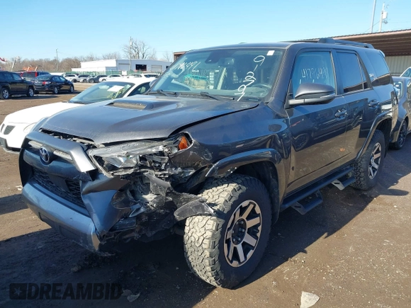 2021 Toyota 4Runner TRD Off Road Premium with VIN JTERU5JR0M5912797, listed as a IAAI auction lot 41796491 with 106,602 mi miles and . Bid and sale history available at DreamBid. Image 2.