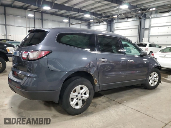 2013 Chevrolet Traverse LS with VIN 1GNKVFKD4DJ264455, listed as a Copart auction lot 89348575 with 178,947 mi miles and Salvage Title. Bid and sale history available at DreamBid. Image 3.