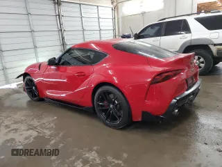 2020 Toyota GR Supra 3.0 with VIN WZ1DB4C08LW022135, listed as a Copart auction lot 72542424 with 17,421 mi miles and Salvage Title. Bid and sale history available at carsss.com. Image 2.