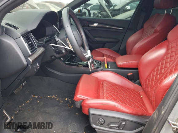 2021 Audi SQ5 Premium Plus with VIN WA1B4AFY0M2015876, listed as a Copart auction lot 63838424 with 50,639 mi miles and Salvage Title. Bid and sale history available at DreamBid. Image 7.