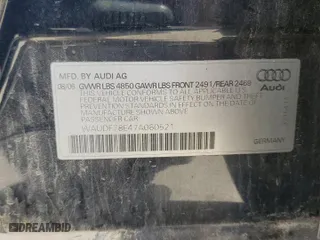 2007 Audi A4 2.0T with VIN WAUDF78E47A060521, listed as a Copart auction lot 54453505 with 173,988 mi miles and Clean Title. Bid and sale history available at carsss.com. Image 12.