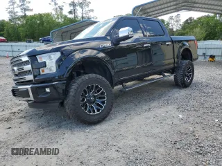 2017 Ford F-150 XL with VIN 1FTEW1EF0HFC80308, listed as a Copart auction lot 52505435 with 95,568 mi miles and Salvage title. Bid and sale history available at DreamBid. Image 1.