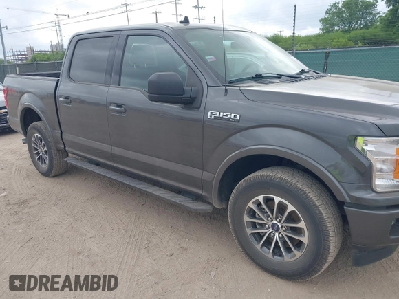 2020 Ford F-150 XL with VIN 1FTEW1E41LKE66857, listed as a IAAI auction lot 42041929 with 76,716 mi miles. Bid and sale history available at carsss.com. Image 1.
