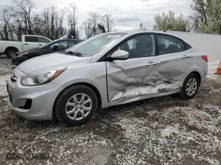 2013 Hyundai Accent GLS with VIN KMHCT4AEXDU576257, listed as a Copart auction lot 51680245 with 162,152 mi miles and Salvage Title. Bid and sale history available at carsss.com. Image 1.