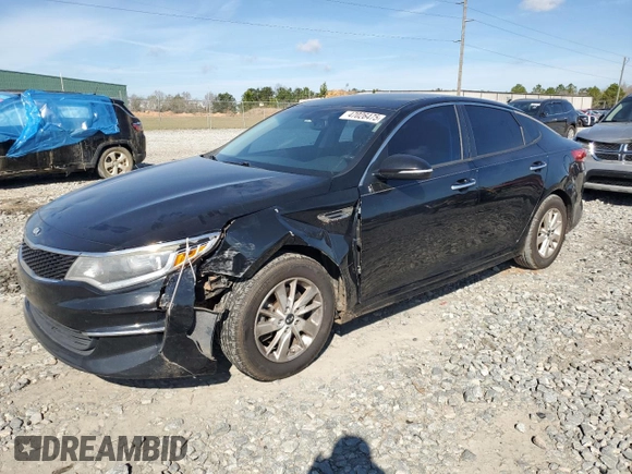 2016 Kia Optima LX with VIN 5XXGT4L35GG025861, listed as a Copart auction lot 47026475 with 186,046 mi miles and Salvage Title. Bid and sale history available at carsss.com. Image 1.