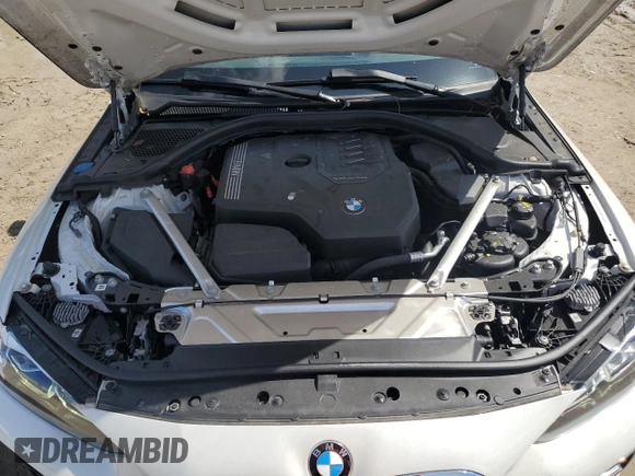 2023 BMW 4 Series 430i with VIN WBA23AT03PCL56790, listed as a Copart auction lot 55554825 with 9,747 mi miles and Salvage title. Bid and sale history available at DreamBid. Image 11.